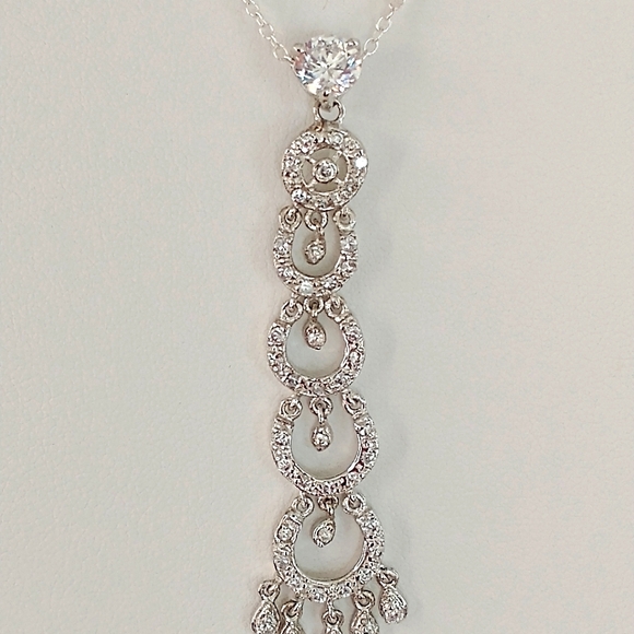 Gorgeous Chandelier CZ necklace - Picture 8 of 8